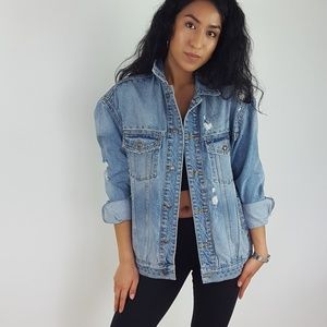 Studded Trucker Denim Jacket | Poshmark